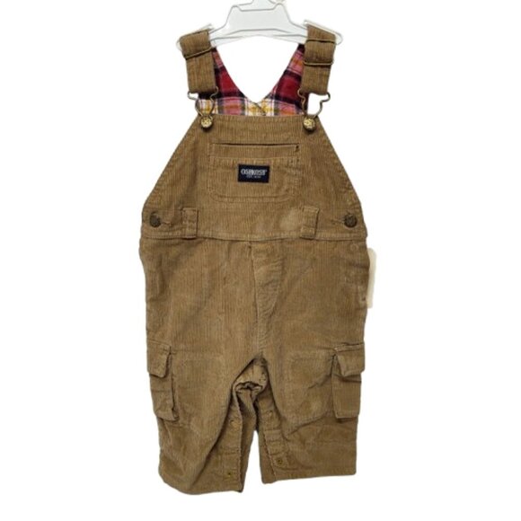 OshKosh B'gosh Other - Vintage OshKosh Y2K Corduroy Baby Coverall 3-6 Month Brown NWT